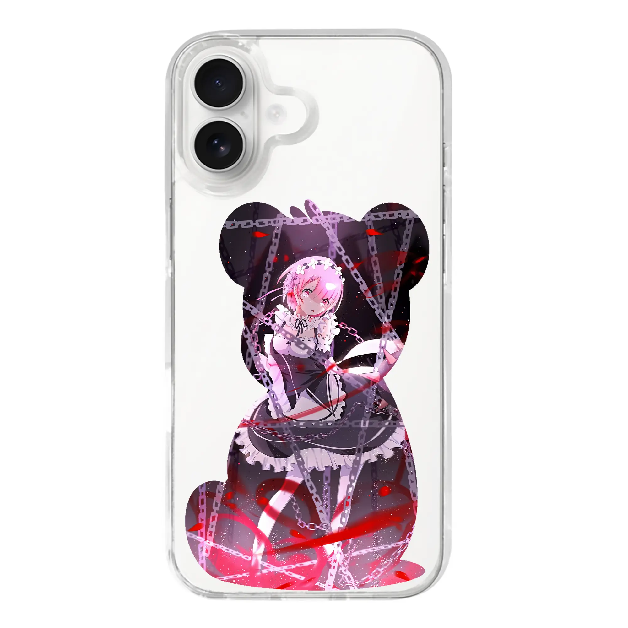 リゼロ グッズ ラム - iPhone 17シリーズ 透明スマホケース – 薄型・耐衝撃・精密フィット保護カバー